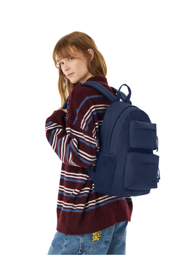 Padded Dbl S Unisex Lacivert Sırt Çantası