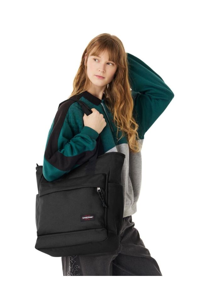 TOTE POCKET Omuz Çantası EK0A5BNU0081 Siyah-STD