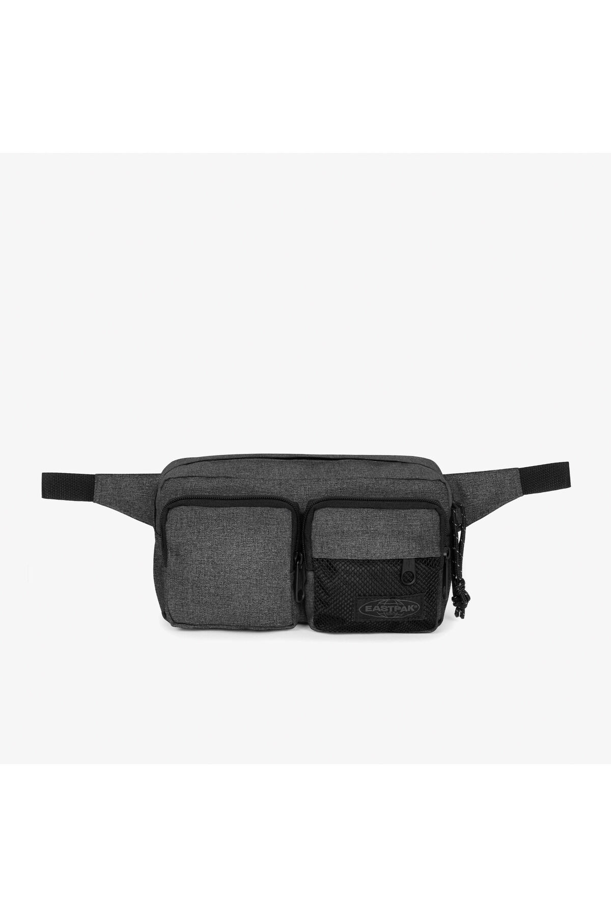 Double Crossbody Unisex Gri Bel Çantası