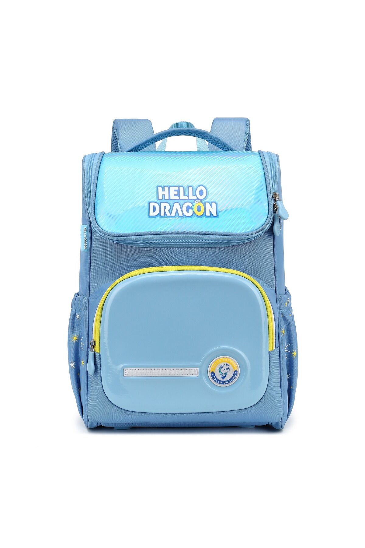 Hello Dragon Unisex Omurga Koruyucu Laptop&Sırt Çantası Açık Mavi - Sarı