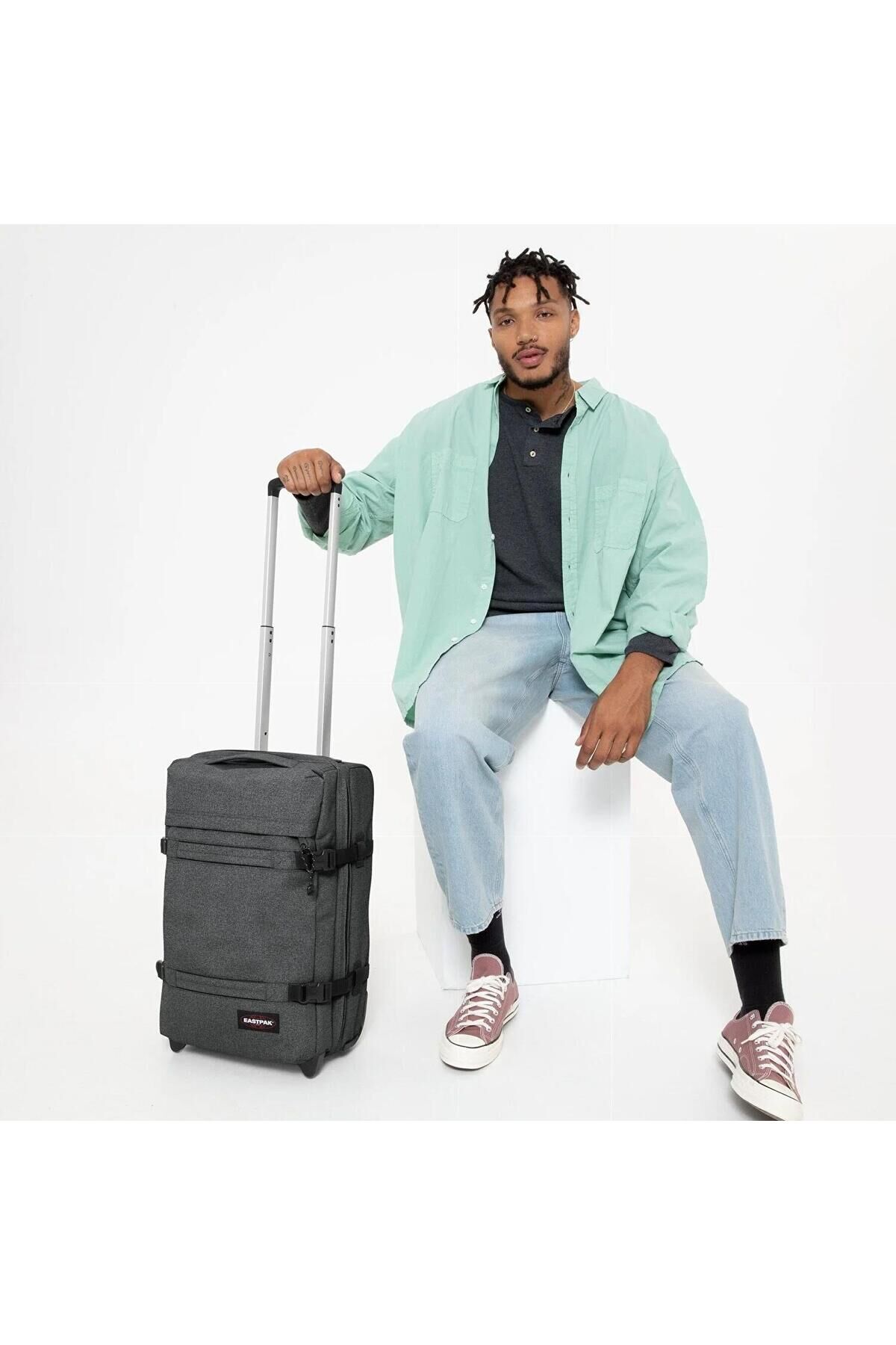 Transit'r S Black Denim Valiz